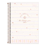 Caderno 1/4 Pequeno Espiral Capa Dura 80 Folhas Soho - Estampas Sortidas