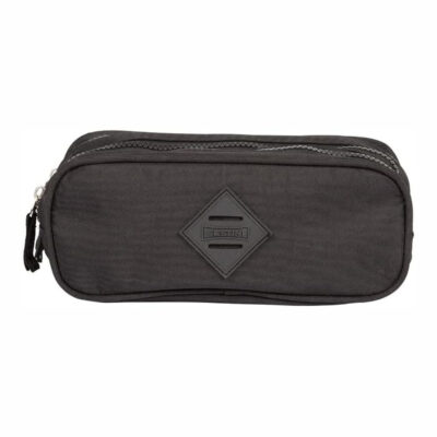 Estojo Crinkle Com 3 Divisórias - Preto