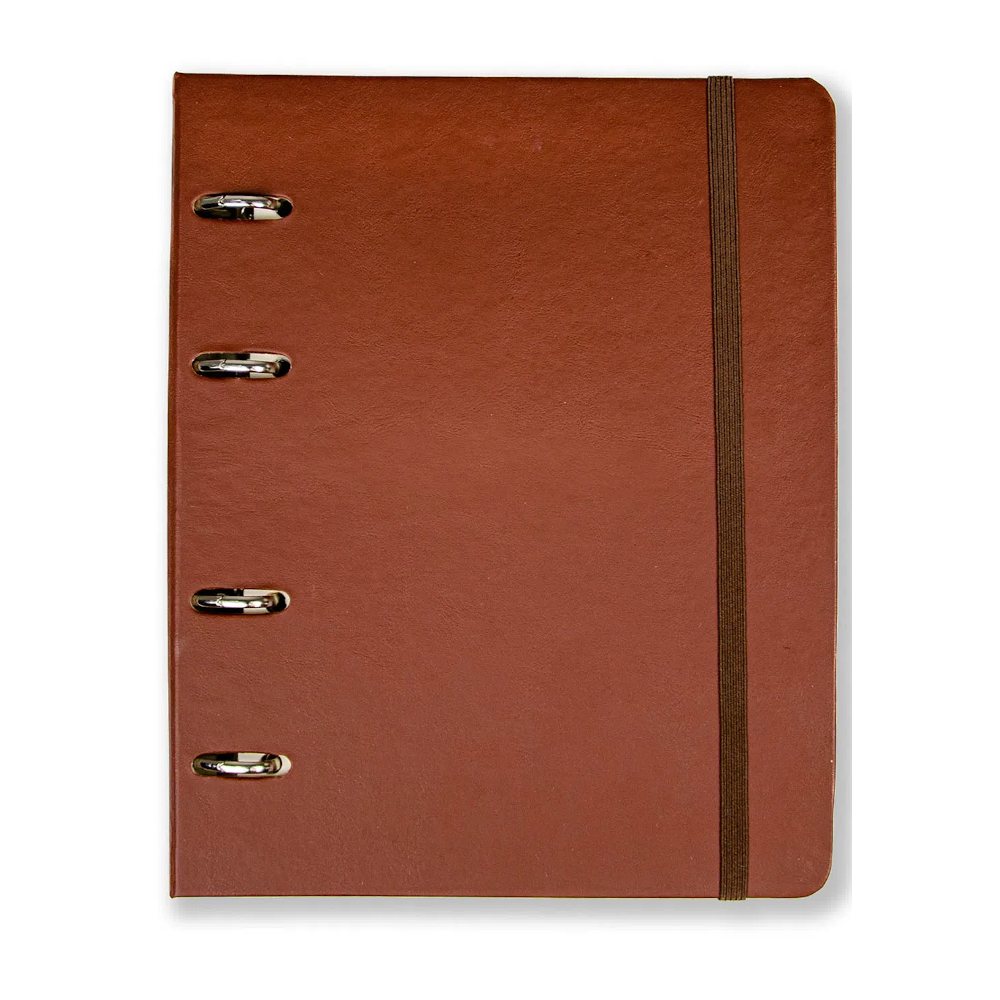 Fichário Caderno Argolado Criativo Office Pautado A5 - Café Fichário Caderno Argolado Criativo Office Pautado A5 - Café