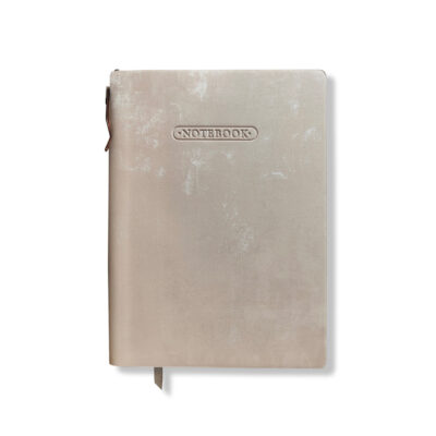 Caderneta Costurada Capa Flexível 100 Folhas A5 - Veludo Rosa