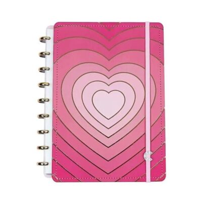 Caderno Inteligente 1/4 A5 Pequeno Espiral Golden Love - A5
