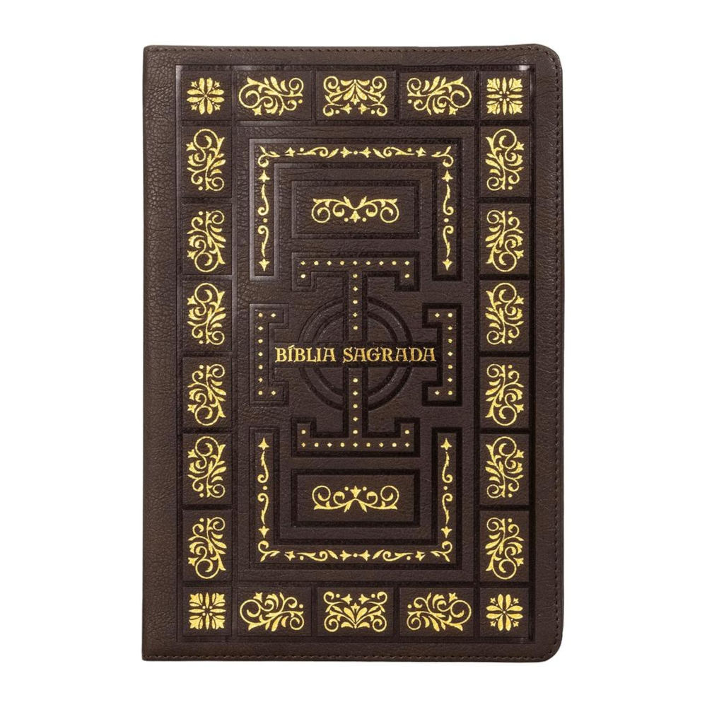 Bíblia Sagrada Católica - Letra Grande - Marrom Bíblia Sagrada Católica - Letra Grande - Marrom