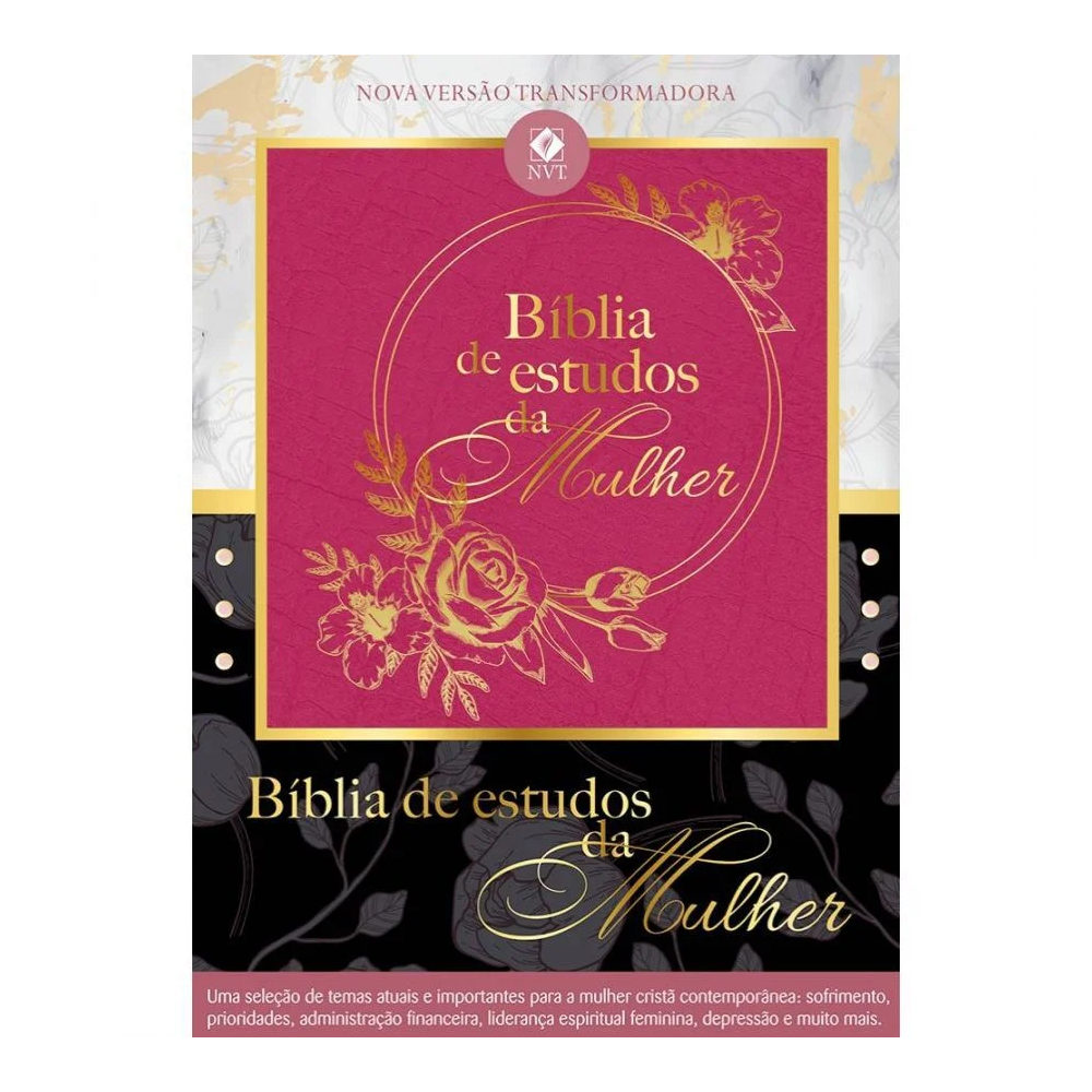 Bíblia De Estudo Da Mulher - Rosa Bíblia De Estudo Da Mulher - Rosa