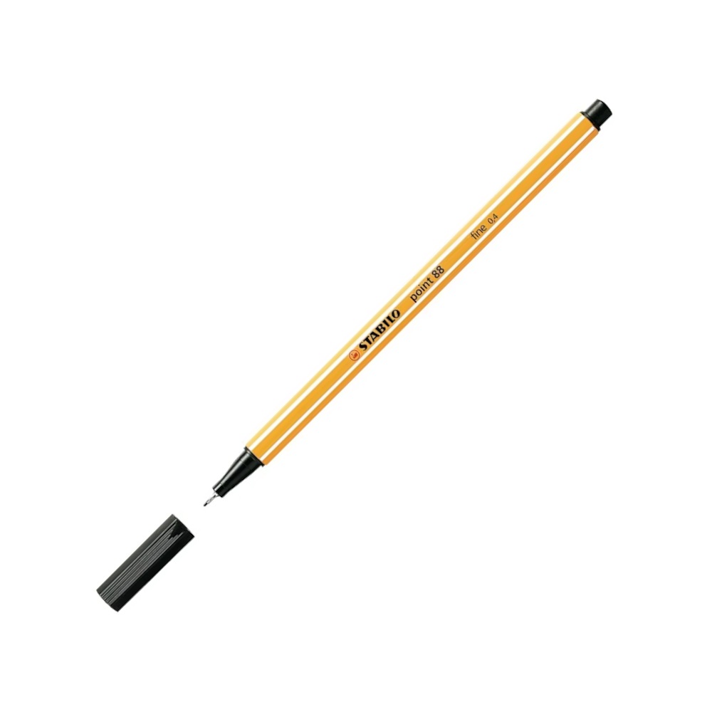Caneta Stabilo Point 88/46 - Cor Preto Caneta Stabilo Point 88/46 - Cor Preto