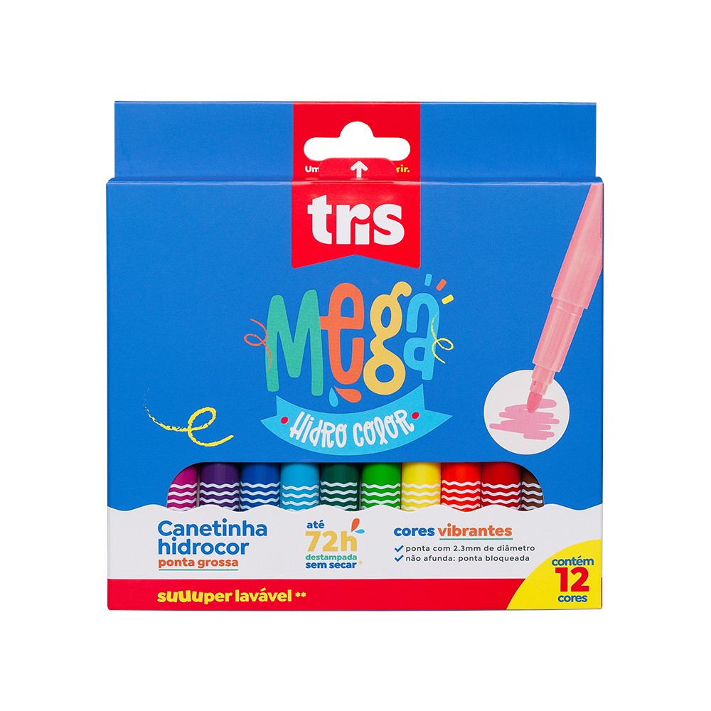 Caneta Hidrocor Com 12 Cores Caneta Hidrocor Com 12 Cores