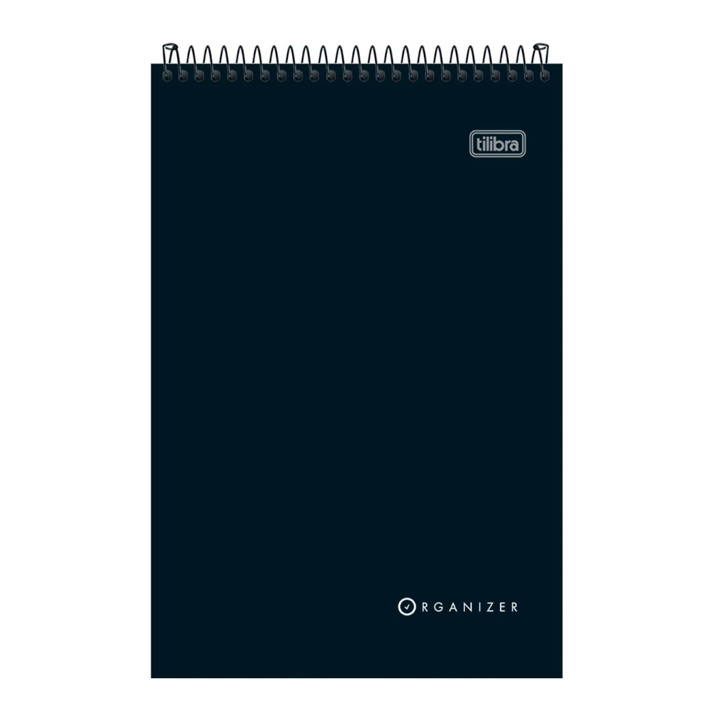 Bloco Espiral Capa Flexível Alto Com 80 Folhas Organizer Bloco Espiral Capa Flexível Alto Com 80 Folhas Organizer