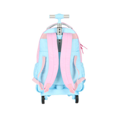 Mochila Com Rodinhas Snoopy – Rosa/Azul