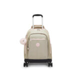 Mochila Kipling Com Rodinhas New Zea - Gold Shimmer Mochila Kipling Com Rodinhas New Zea - Gold Shimmer