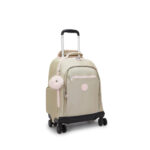 Mochila Kipling Com Rodinhas New Zea - Gold Shimmer Mochila Kipling Com Rodinhas New Zea - Gold Shimmer