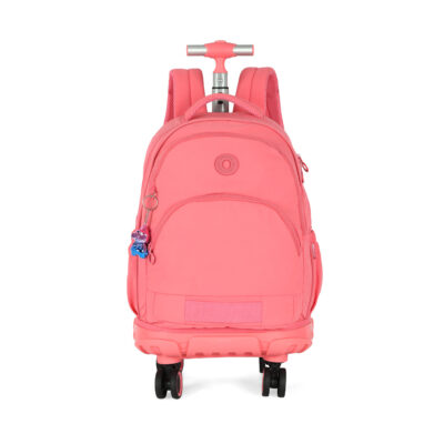 Mochila Laptop Com Rodinhas - Salmão Mochila Laptop Com Rodinhas - Salmão