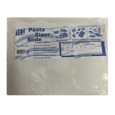 Pasta Com Ziper A4 330x245mm - Incolor