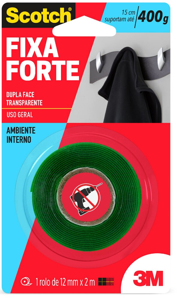Fita Dupla Face Silicone 12x2m Fita Dupla Face Silicone 12x2m