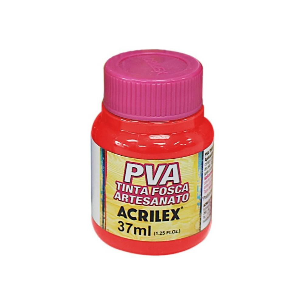 Tinta Fosca Pva 37ml - Vermelho Fogo Tinta Fosca Pva 37ml - Vermelho Fogo