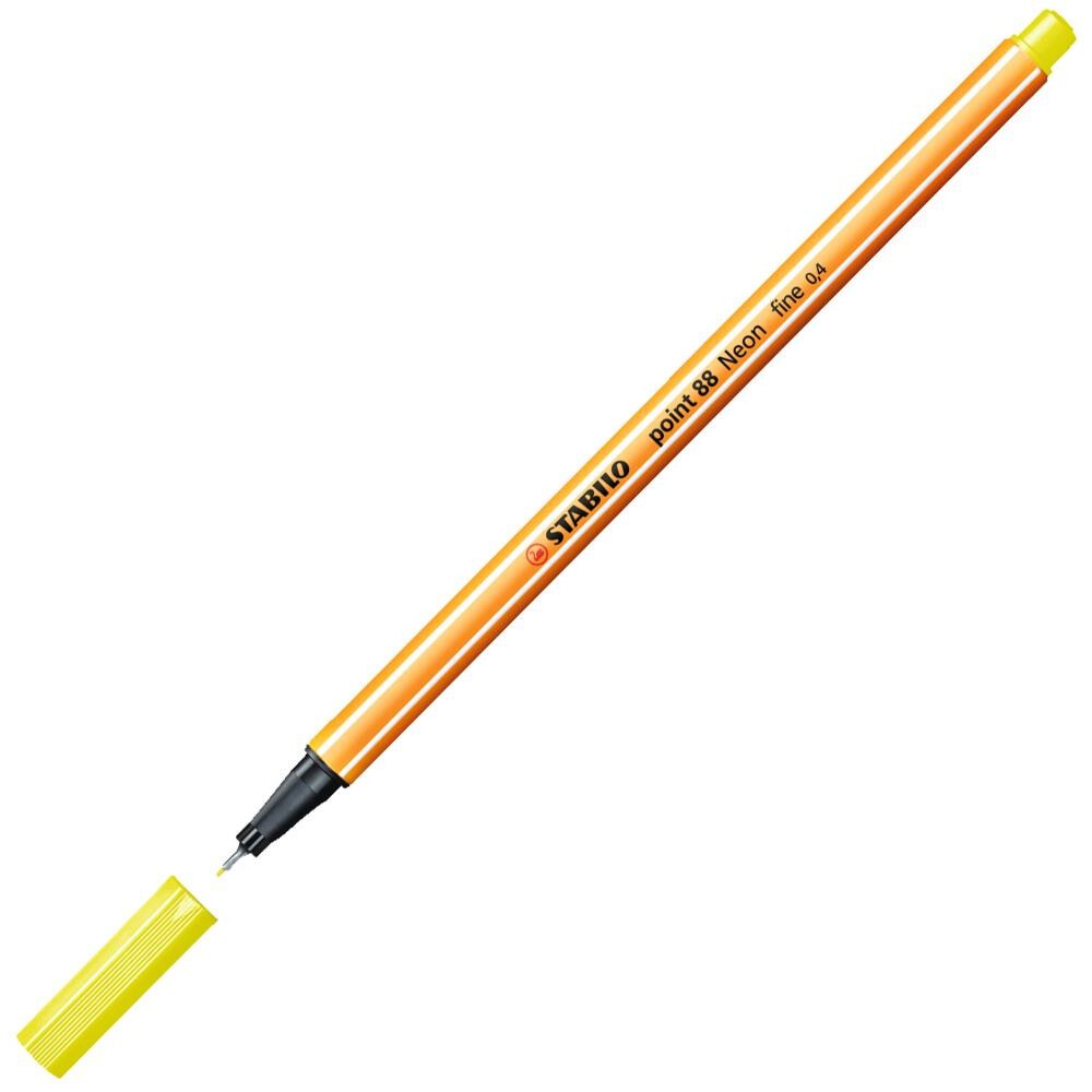 Caneta Stabilo Point 88/024 Neon - cor Amarelo Caneta Stabilo Point 88/024 Neon - cor Amarelo
