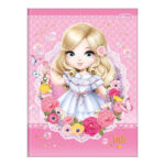 Caderno Brochura Costurado Sem Mola Universitário Grande Capa Dura 48 Folhas Jolie - Estampas Sortid