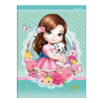 Caderno Brochura Costurado Sem Mola Universitário Grande Capa Dura 48 Folhas Jolie - Estampas Sortid