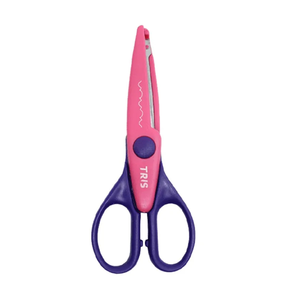 Tesoura Metal Serrilhada Tris Craft 155 - Cores Diversas Tesoura Metal Serrilhada Tris Craft 155 - Cores Diversas