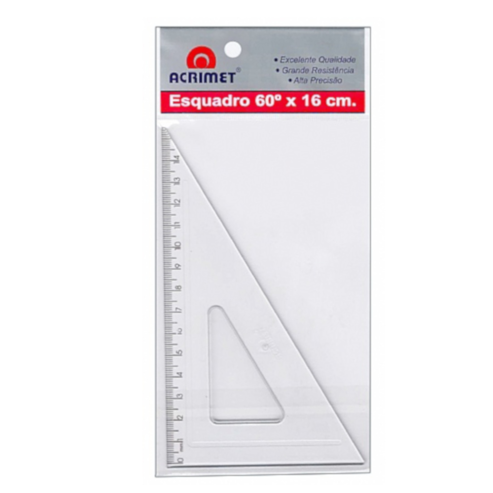 Esquadro 30 X 60 Graus - 16cm Esquadro 30 X 60 Graus - 16cm