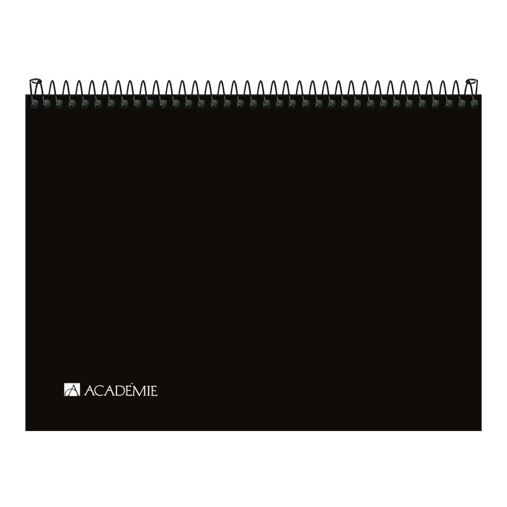 Caderno Espiral Sketchbook Académie 50 Folhas Sem Linha Capa Plástica - Preto Caderno Espiral Sketchbook Académie 50 Folhas Sem Linha Capa Plástica - Preto