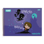 Caderno Desenho E Cartografia Espiral Harry Potter - Estampas Diversas Caderno Desenho E Cartografia Espiral Harry Potter - Estampas Diversas