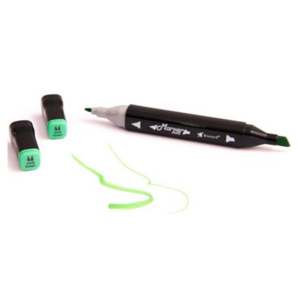 Marcador Permanente 2 Pontas - Vivid Green Marcador Permanente 2 Pontas - Vivid Green