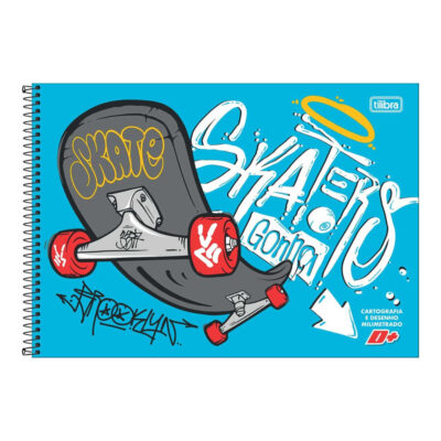 Caderno Desenho E Cartografia Espiral 96 Folhas D+ : Estampas Sortidas