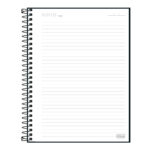 Caderno Espiral Colegial Médio Capa Dura 80 Folhas Executivo Organizer - Preto