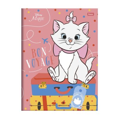 Caderno 1/4 Pequeno Brochura Costurado Sem Mola Capa Dura 80 Folhas Marie - Estampas Sortidas