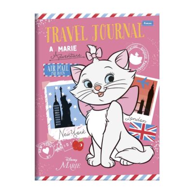 Caderno 1/4 Pequeno Brochura Costurado Sem Mola Capa Dura 80 Folhas Marie – Estampas Sortidas