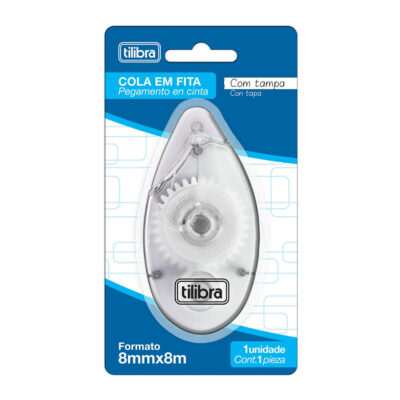 Cola Em Fita Com Tampa 8mmx8m