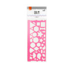 Régua Plástica Geométrica 20cm - Cores Diversas Régua Plástica Geométrica 20cm - Cores Diversas