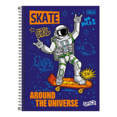 Caderno Espiral Universitário Grande Capa Dura 80 Folhas Spice - Estampas Sortidas