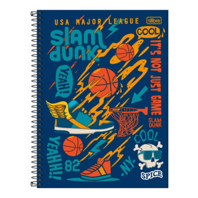 Caderno Espiral Universitário Grande Capa Dura 80 Folhas Spice – Estampas Sortidas