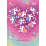 Caderno 1/4 Pequeno Brochura Costurado Sem Mola 48 Folhas Blink - Estampas Sortidas