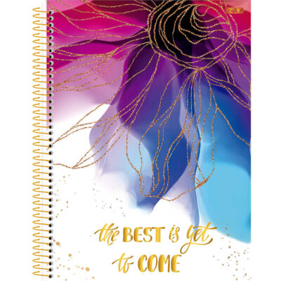 Caderno 1/4 Pequeno Espiral Capa Dura 80 Folhas Mulher - Estampas Sortidas