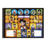 Caderno De Desenho E Cartografia Espiral 60 Folhas Dragon Ball - Estampas Sortidas Caderno De Desenho E Cartografia Espiral 60 Folhas Dragon Ball - Estampas Sortidas