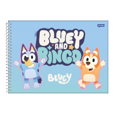 Caderno Desenho E Cartografia Espiral Bluey - Estampas Diversas
