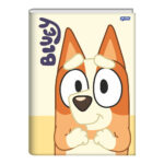 Caderno 1/4 Pequeno Brochura Costurado Sem Mola Capa Dura 80 Folhas Bluey - Estampas Sortidas
