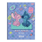 Caderno Brochura Costurado Sem Mola Universitário Grande Capa Dura 80 Folhas Stitch - Estampas Sorti