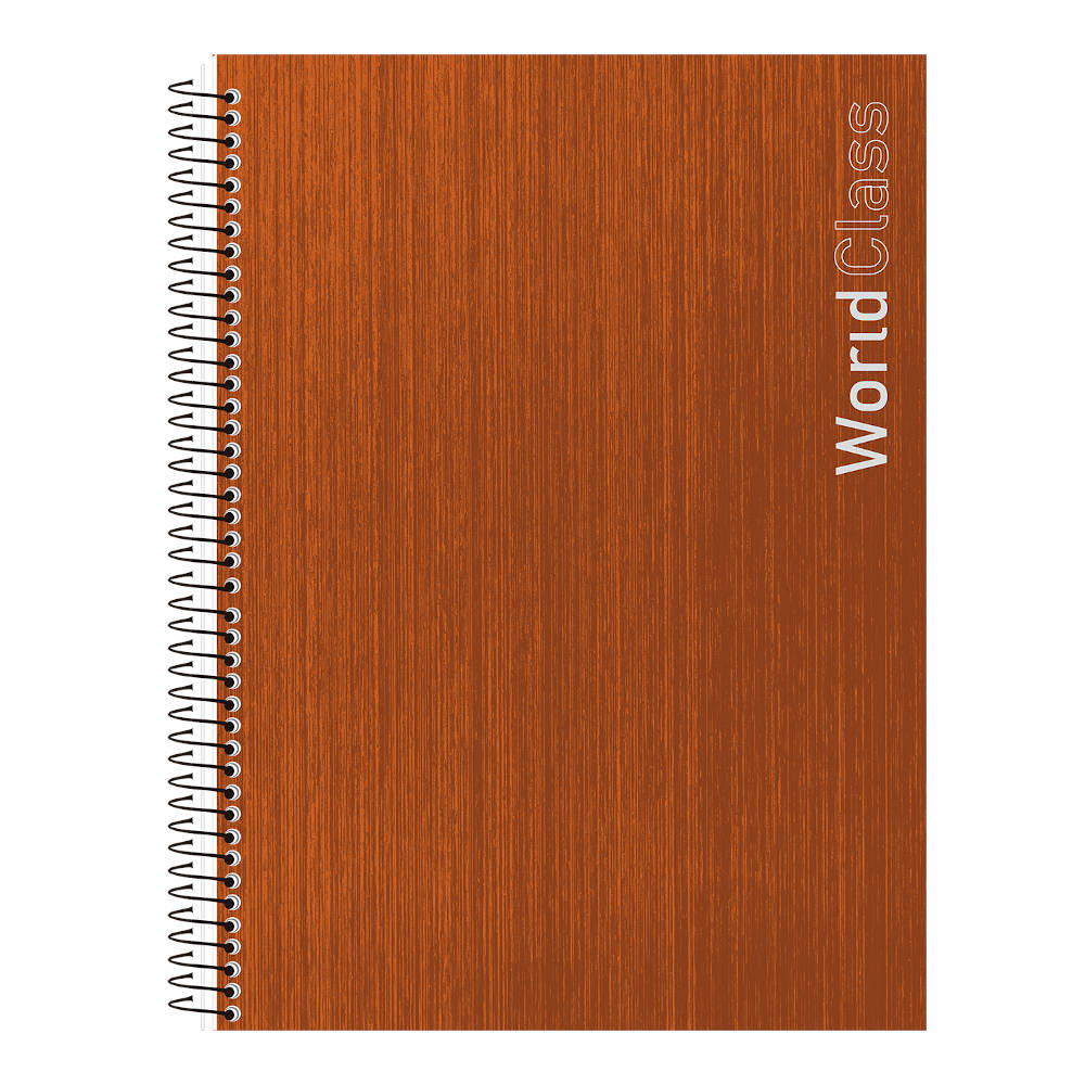 Caderno Espiral Universitário Grande Capa Dura 80 Folhas World Classs - Cores Sortidas Caderno Espiral Universitário Grande Capa Dura 80 Folhas World Classs - Cores Sortidas