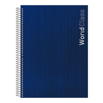 Caderno Espiral Universitário Grande Capa Dura 320 Folhas 20 Matérias World Class - Cores Sortidas