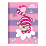 Caderno 1/4 Pequeno Brochura Costurado Sem Mola Capa Dura 80 Folhas Alice In Wonderland - Estampas S