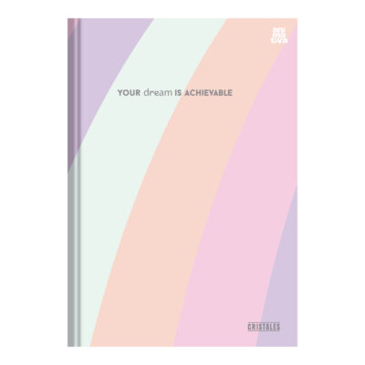 Caderno 1/4 Pequeno Brochura Costurado Sem Mola Capa Dura 80 Folhas Cristales - Estampas Sortidas