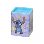 Apontador Quadrado Com Depósito 2 Furos Stitch - Cores/Estampas Sortidas