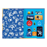 Caderno 1/4 Pequeno Brochura Costurado Sem Mola Capa Dura 80 Folhas Astro - Estampas Sortidas