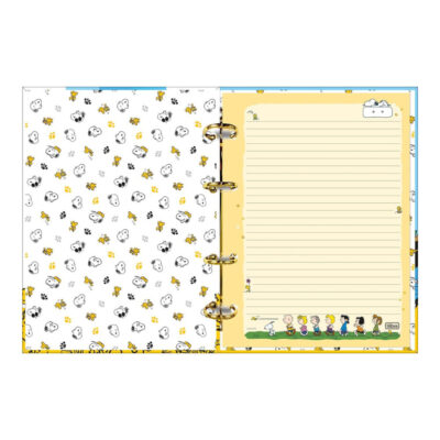 Fichário Caderno Argolado Colegial Com 4 Argolas – Snoopy