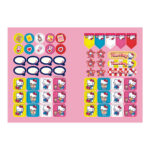 Caderno 1/4 Pequeno Brochura Costurado Sem Mola Capa Dura 80 Folhas Hello Kitty - Estampas Sortidas