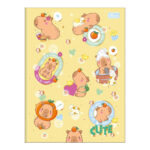 Caderno Brochura Costurado Sem Mola Universitário Grande Capa Dura 80 Folhas Capyclub - Estampas Sor Caderno Brochura Costurado Sem Mola Universitário Grande Capa Dura 80 Folhas Capyclub - Estampas Sor