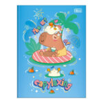 Caderno Brochura Costurado Sem Mola Universitário Grande Capa Dura 80 Folhas Capyclub - Estampas Sor Caderno Brochura Costurado Sem Mola Universitário Grande Capa Dura 80 Folhas Capyclub - Estampas Sor