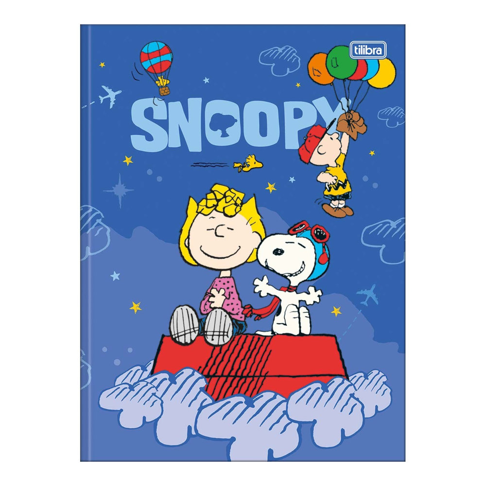 Caderno Brochura Costurado Sem Mola Universitário Grande Capa Dura 80 Folhas Snoopy - Estampas Sorti Caderno Brochura Costurado Sem Mola Universitário Grande Capa Dura 80 Folhas Snoopy - Estampas Sorti